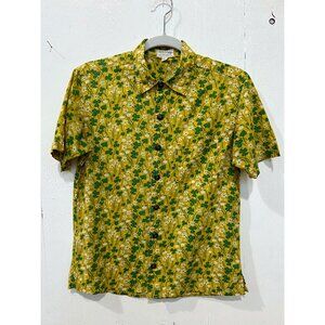 Field Day Unisex Button Up in Lemon Wood Sorrel Size XS